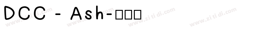 DCC - Ash字体转换